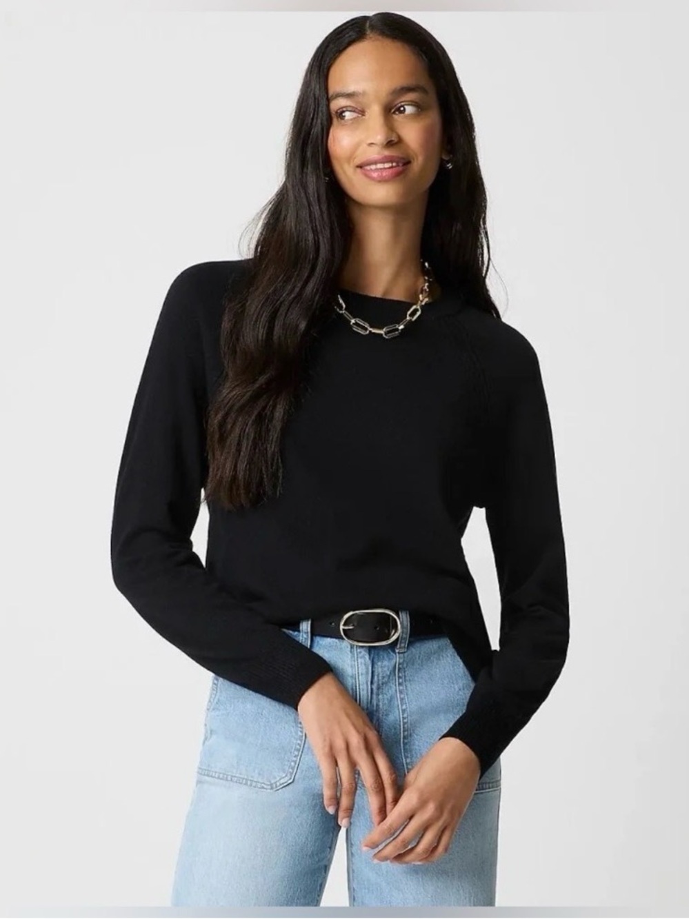 J Crew Wool Blend Crewneck Sweater